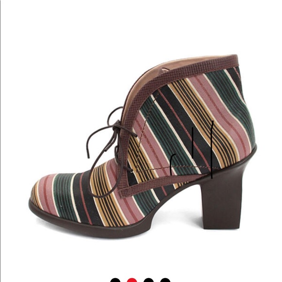 John Fluevog Stripe Splendid Booties - Picture 5 of 17